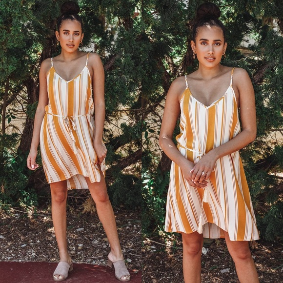 Perfect Pick Dress - Mustard - Picture 1 of 6